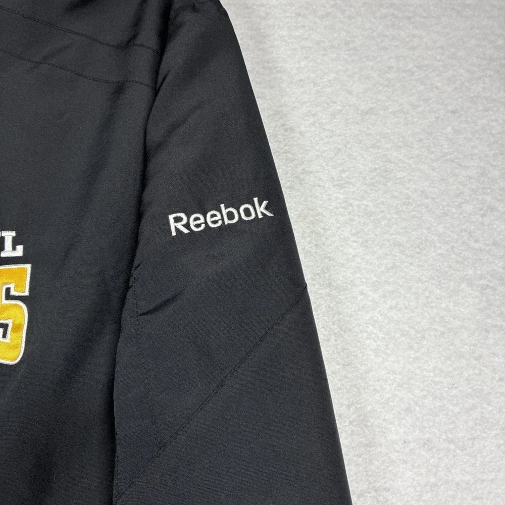 Reebok Pittsburg Steelers NFL On Field‎ 1/4 Zip Windbreaker Super Bowl Size XL